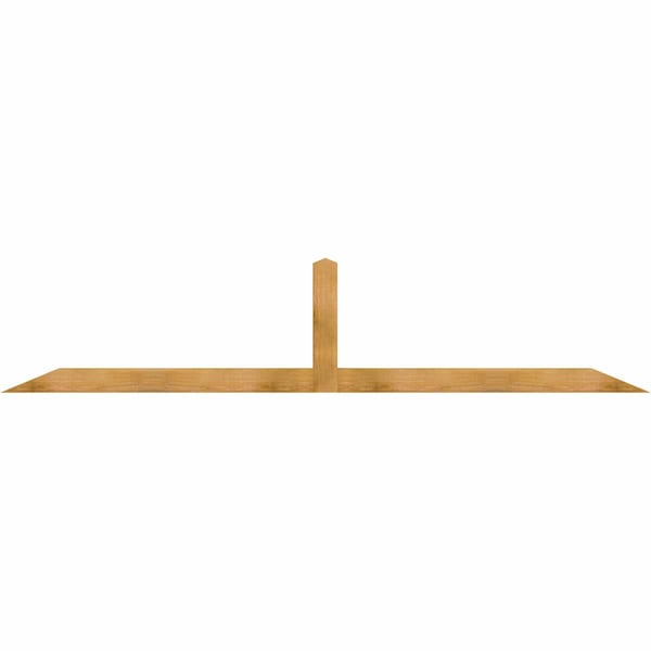 Ekena Millwork Portland Rough Sawn Timber Gable Bracket, Western Red Cedar, 108"W x 22"H x 4"D x 4"F, 5/12 Pitch GBW108X22X0404POR00RWR - main